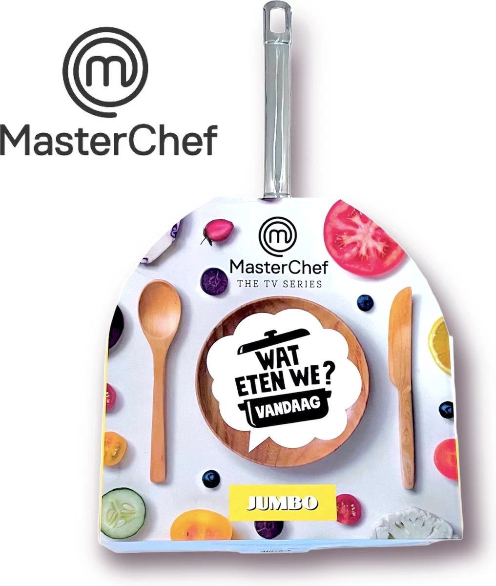MasterChef / Jumbo - Wokpan - Met Glazen Deksel - 28 Cm - Inductie - Afbeelding 2