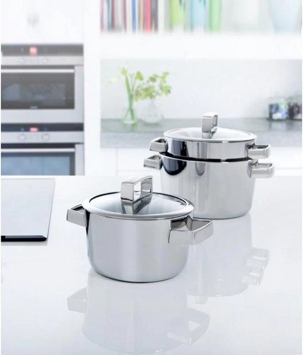 BK Conical Deluxe Kookpannenset - 5 Delig - RVS - Afbeelding 3