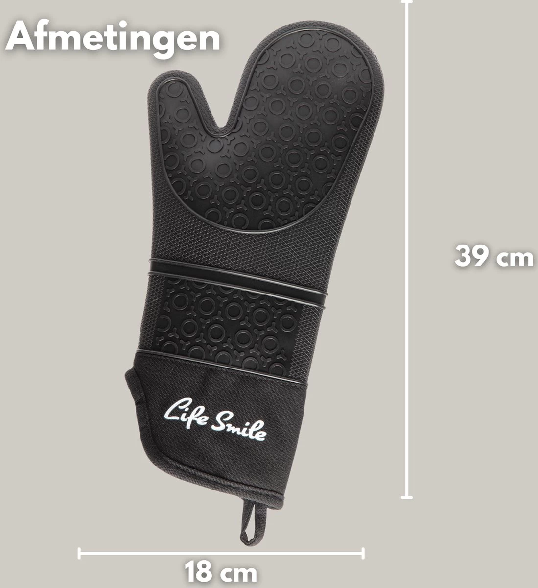 Ovenwanten - 2 Stuks - Bescherming Tot 230 °C - Zwart - Siliconen - Flexibel - Afbeelding 5