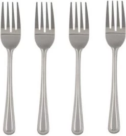 Merkloos 16x Gebaksvorkjes Van Metaal - Vorkjes Voor Gebak/taart - Gebaksvorken/Taartvorkjes