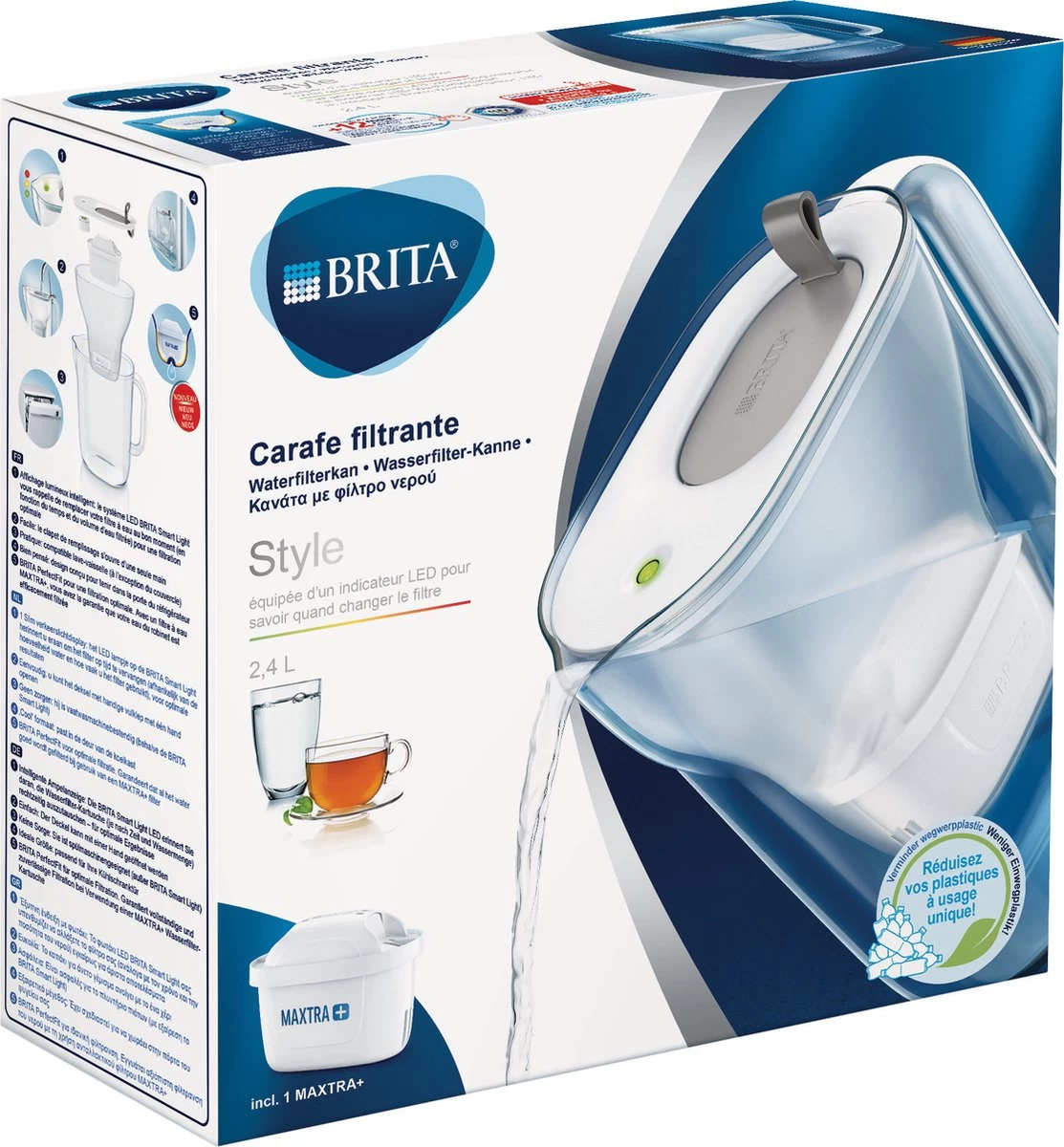 BRITA - Waterfilterkan Style Cool - Grijs - 2,4L - Afbeelding 18