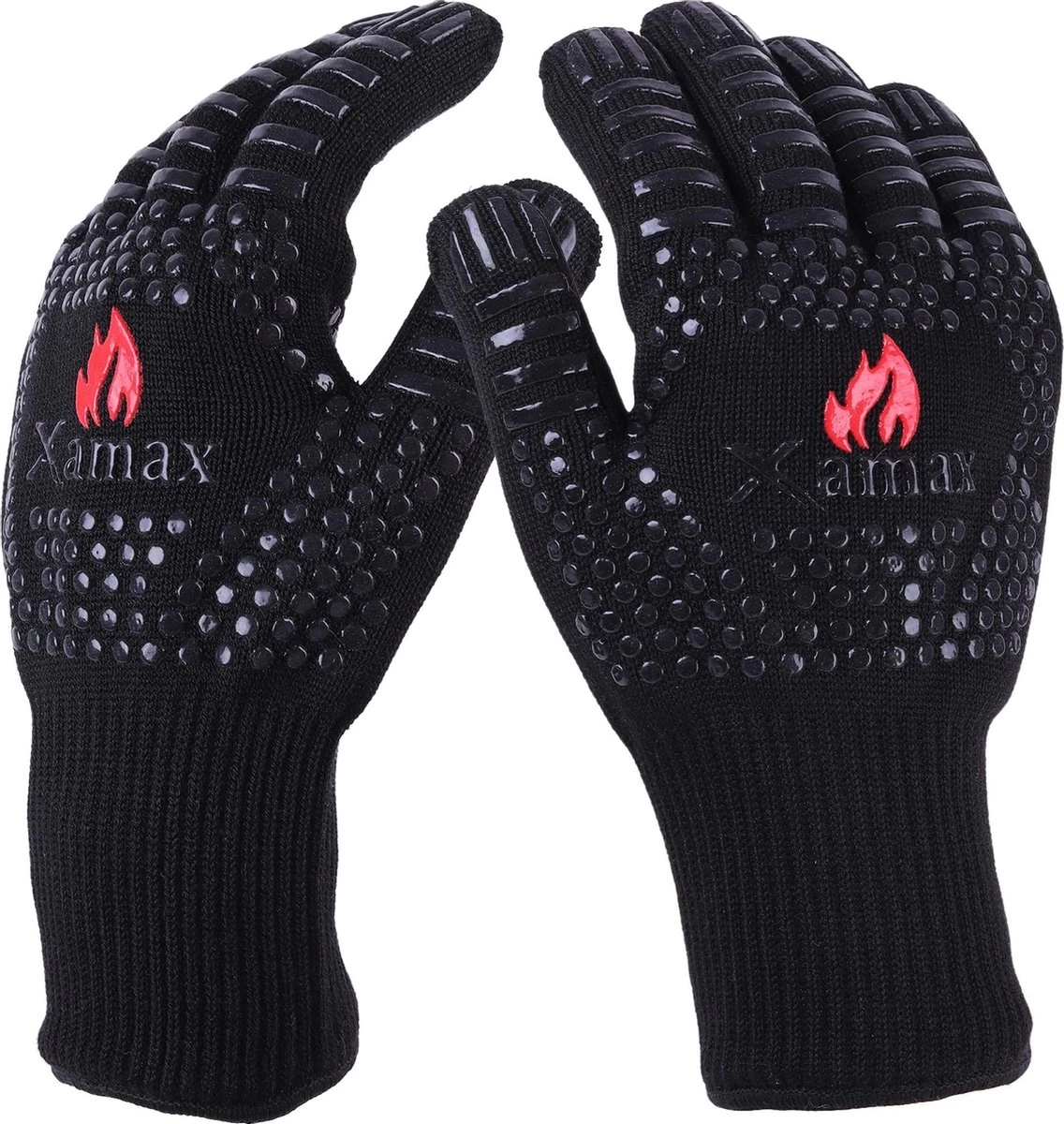 Xamax BBQ Handschoenen - Ovenwanten - Hittebestendige Handschoen - Bbq Accessoires - Tot 500°C - Ovenhandschoenen - 2 Stuks - Afbeelding 8