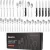 Deleca 6 Persoons Bestekset (36-delig) - Lepels, Messen, Vorken & Steakmessen - Vaatwasserbestendig - Zilver / RVS