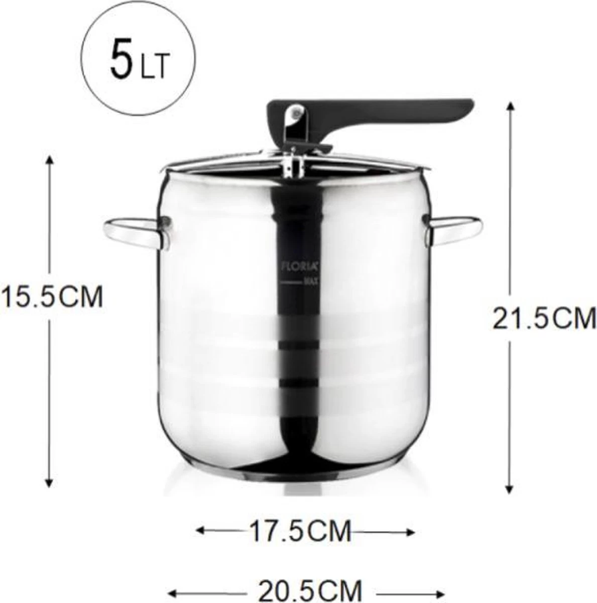 Zilan Easy - Snelkookpan - Pressure Cooker - Geschikt Voor Alle Warmtebronnen Ook Inductie - 4 Liter - Afbeelding 5