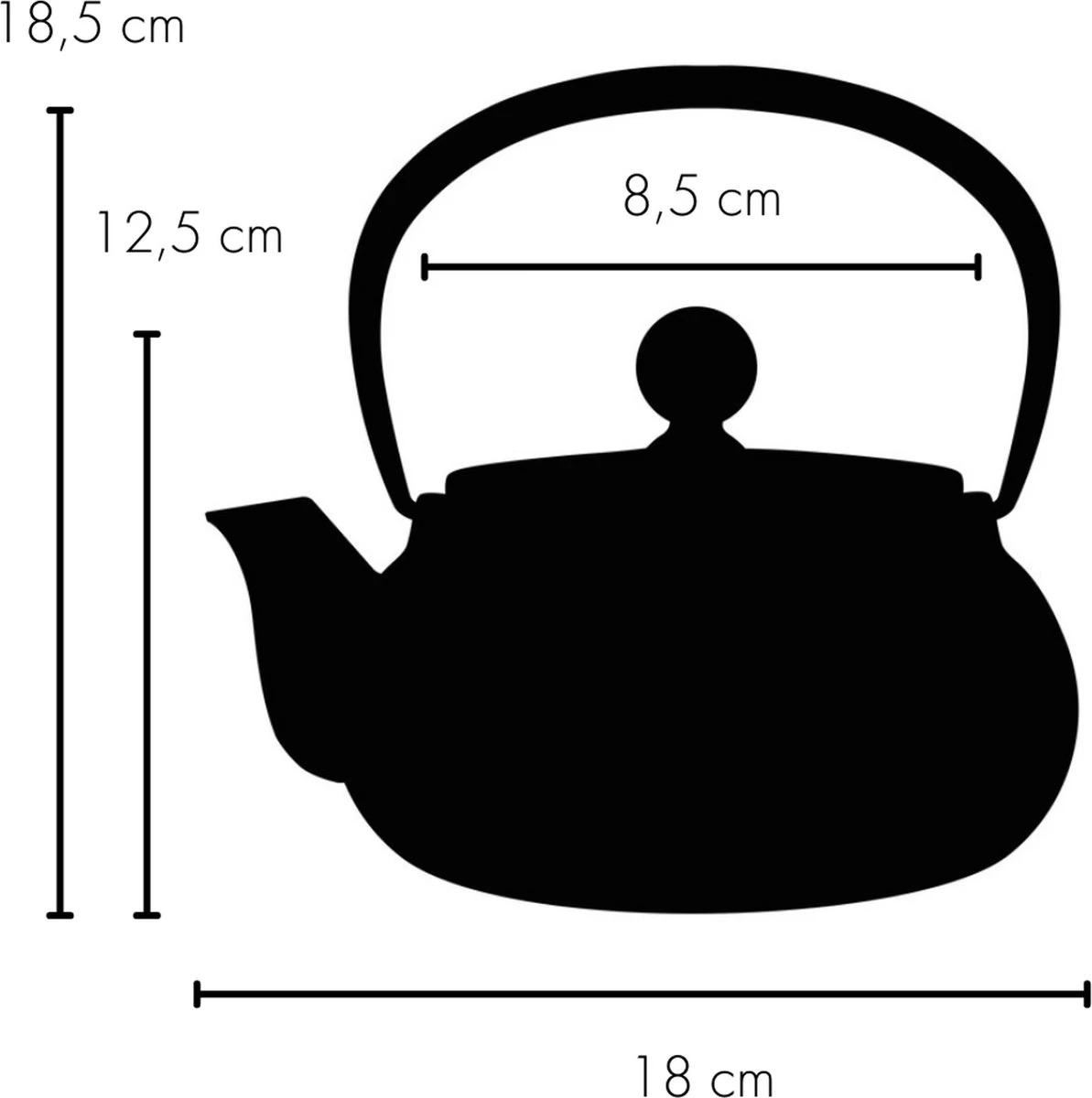 Tealøv THEE SET 1,1 LITER GIETIJZER | COMPLETE SET IN GESCHENKDOOS | Gietijzeren Theepot Met Roestvrijstalen Zeef, Gietijzeren Theekopjes En Onderzetter | In Authentiek Japanse Stijl | Arare Blauw - Afbeelding 5