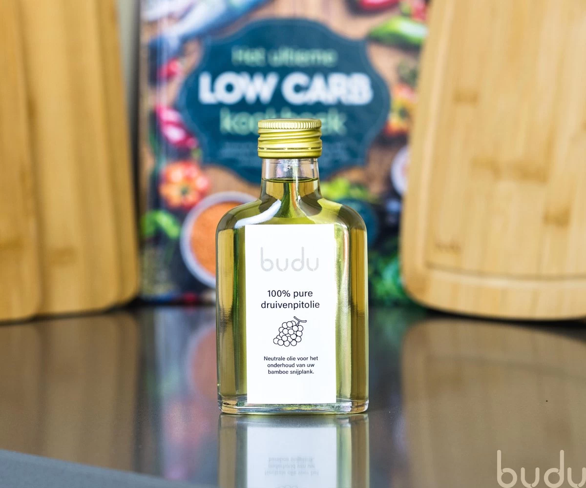 Budu Onderhoudsolie Bamboe Of Houten Snijplanken - Druivenpitolie - 100 Ml - Olie - Afbeelding 3