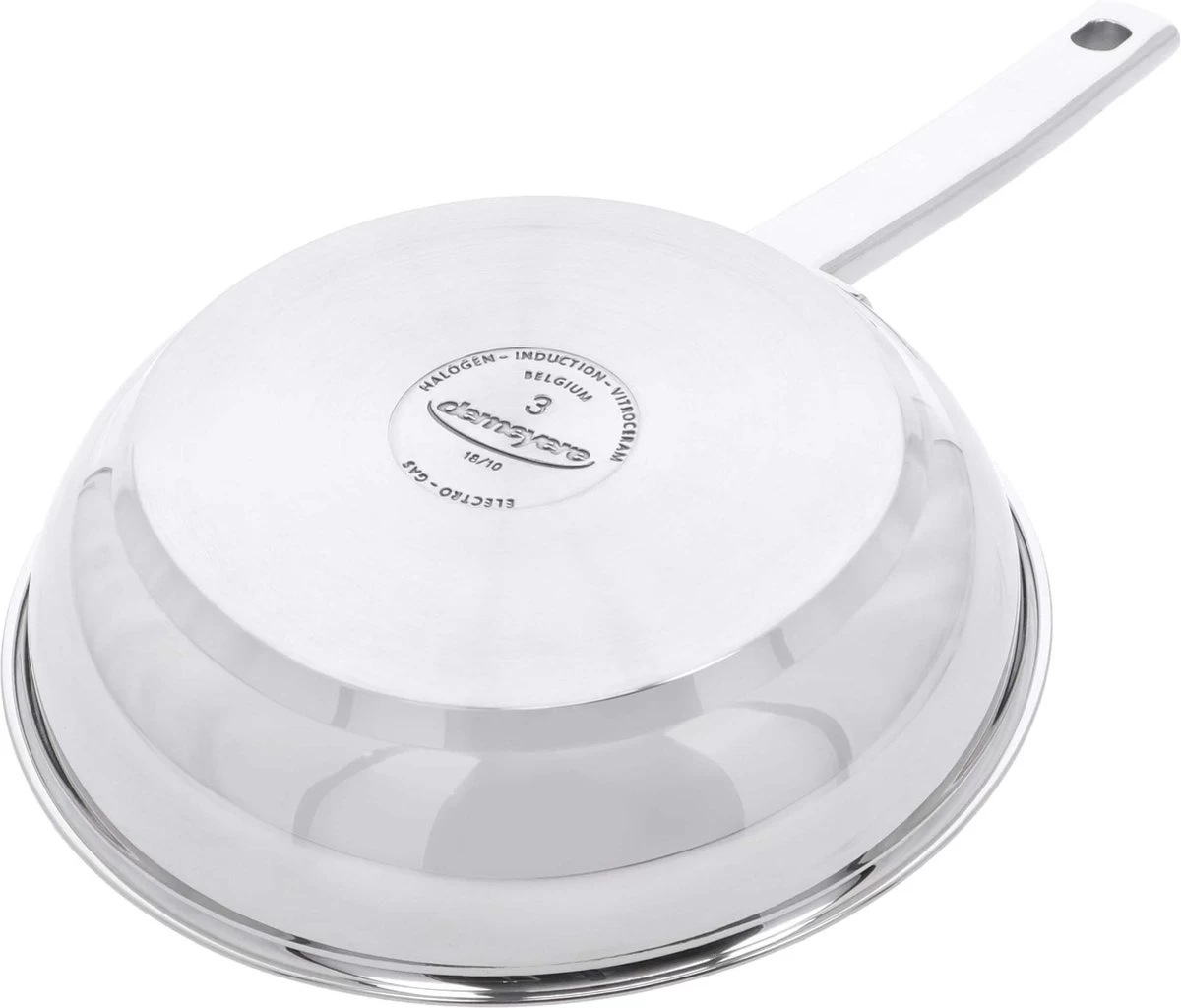 Demeyere Classico 3 RVS Koekenpan – Koekenpan Inductie - 20 Cm – PTFE-vrij - Afbeelding 4