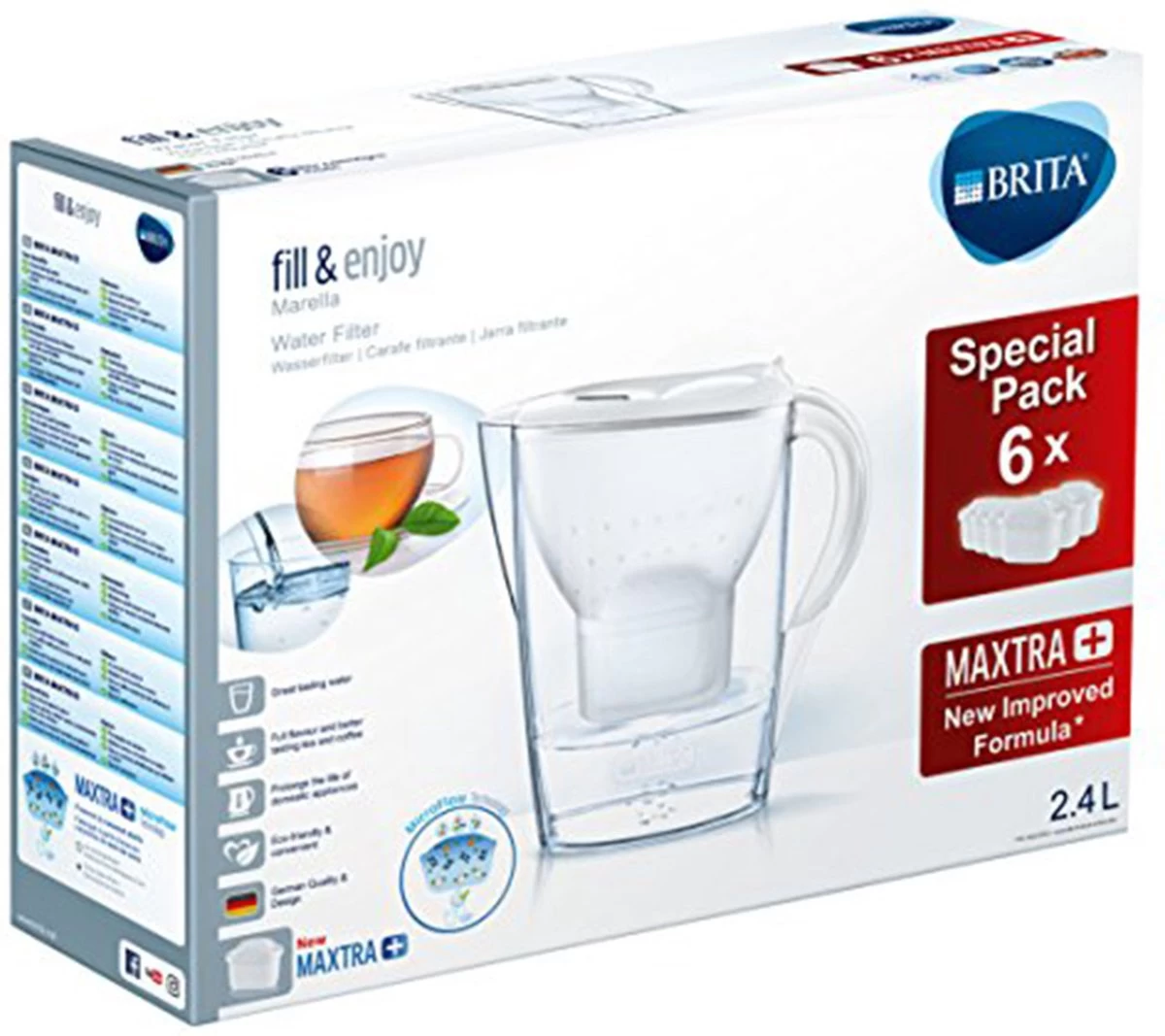 BRITA - Waterfilterkan Marella Cool - Wit - 2,4L - Afbeelding 15