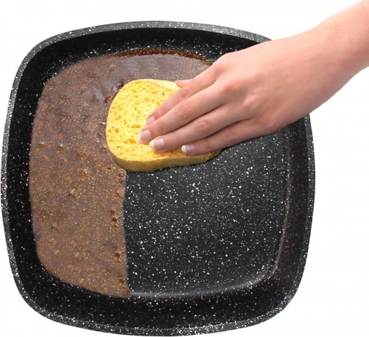 Herenthal Dubbele Grillpan - Ø 28 Cm - Koekenpan - Keramische Pan - Marmeren Coating Met Antiaanbaklaag - PFAS & PFOA Vrij - Pan - Grill - Vermindert Geur, Rook En Oliespatten - Zilver - Afbeelding 11