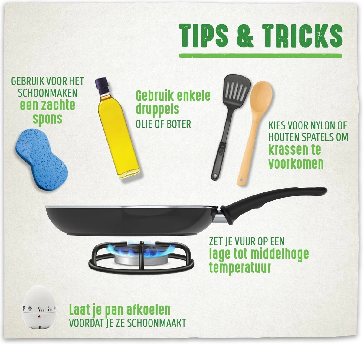 GreenChef Vintage Steelpan 16cm/1.6L - Zwart - Inductie - PFAS-vrij - Afbeelding 4