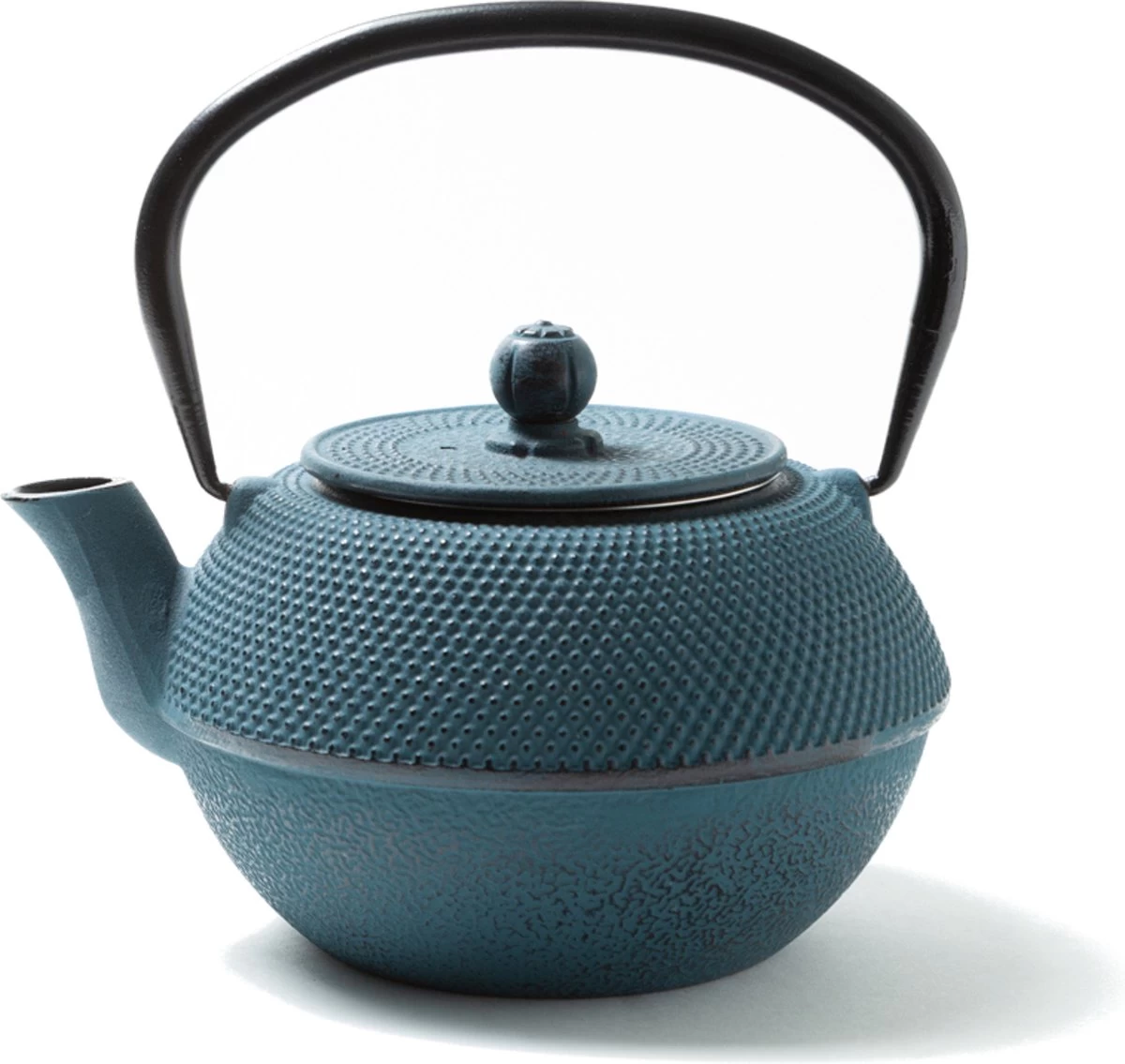 Tealøv THEE SET 1,1 LITER GIETIJZER | COMPLETE SET IN GESCHENKDOOS | Gietijzeren Theepot Met Roestvrijstalen Zeef, Gietijzeren Theekopjes En Onderzetter | In Authentiek Japanse Stijl | Arare Blauw - Afbeelding 8