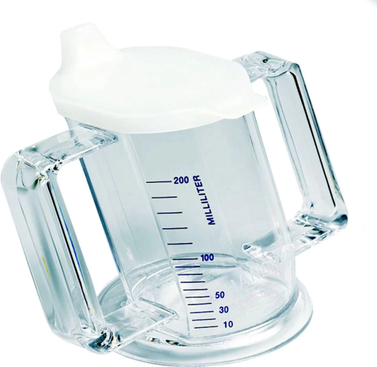 HandyCup Met Deksel - Transparant Met Maatvoering - Afbeelding 9