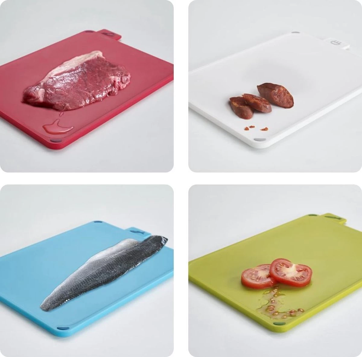 Snijplanken Set Met Houder, Wit, Set Van 4 Stuks - Joseph Joseph | Index Regular - Afbeelding 3