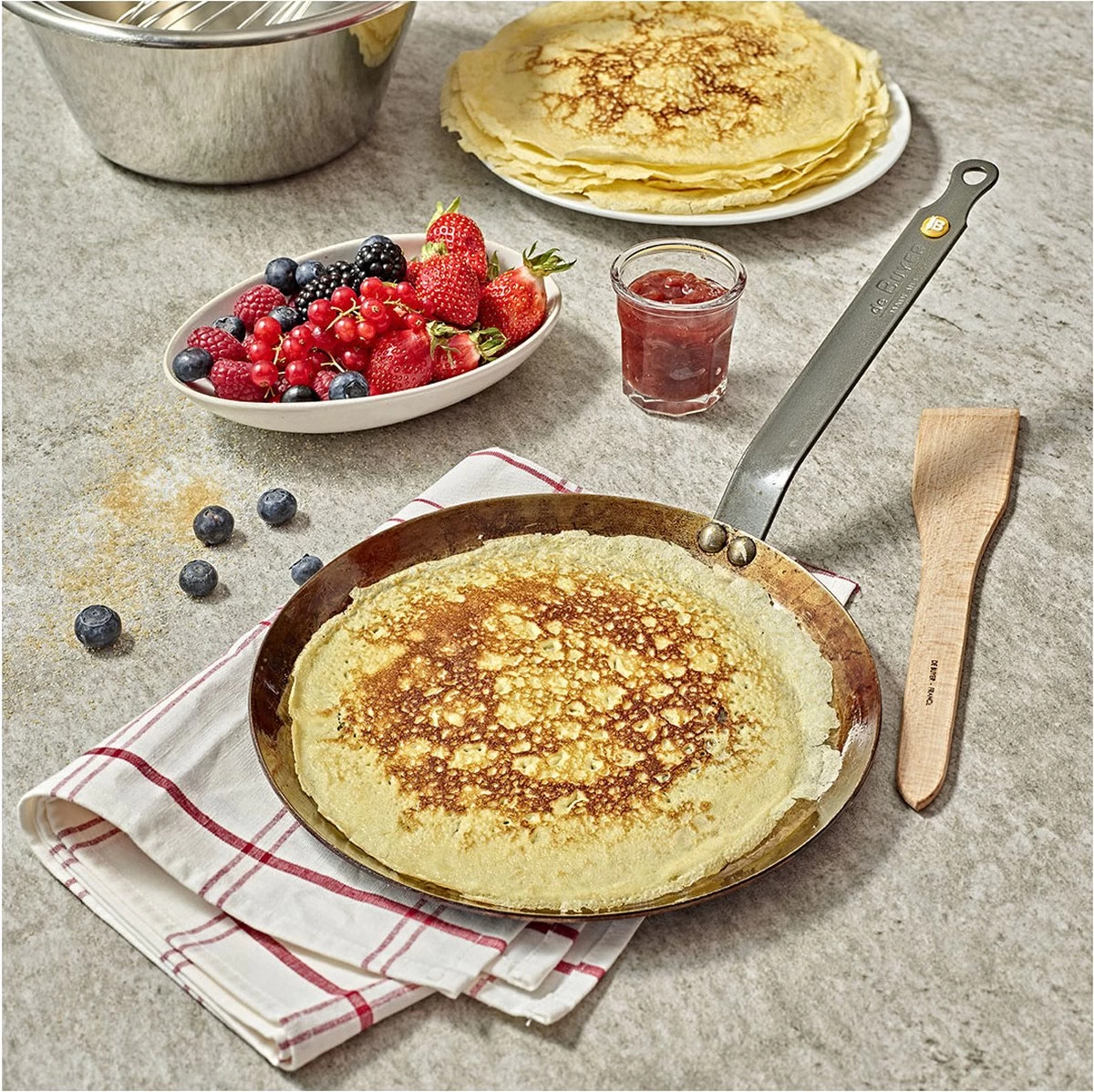 DeBuyer Mineral B Element Crêpe- En Pannenkoekenpan - Ø 30 Cm - Afbeelding 6