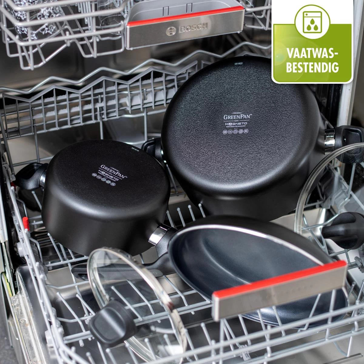 GreenPan Memphis Hapjespan 28cm - Zwart - Inductie - PFAS-vrij - Afbeelding 16