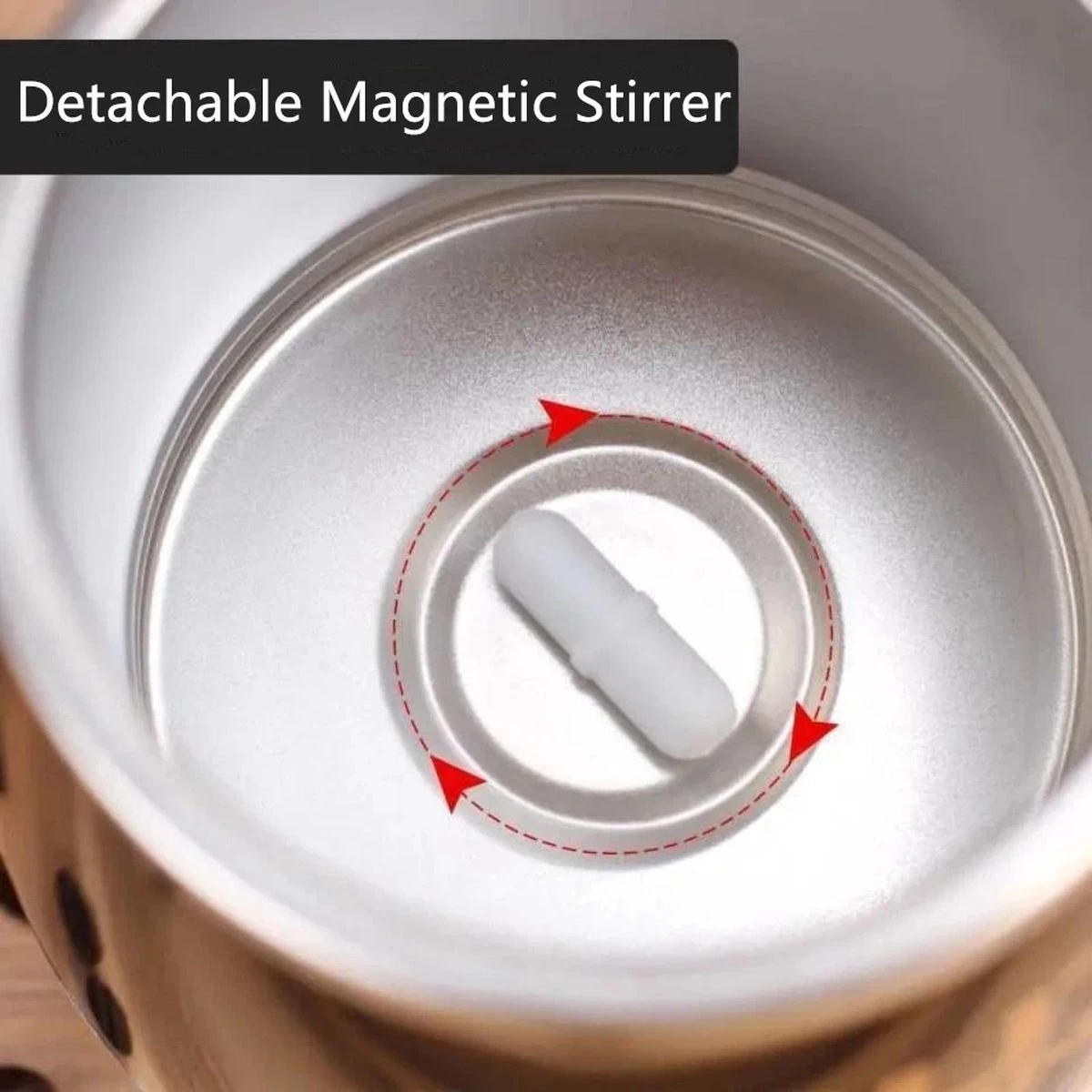 Zelfroerende Mok Usb Oplaadbaar Self Stirring Mug-thermosbeker-Zelf Mengende Usb Oplaadbare Beker Magnetische Roer Beker - Afbeelding 5