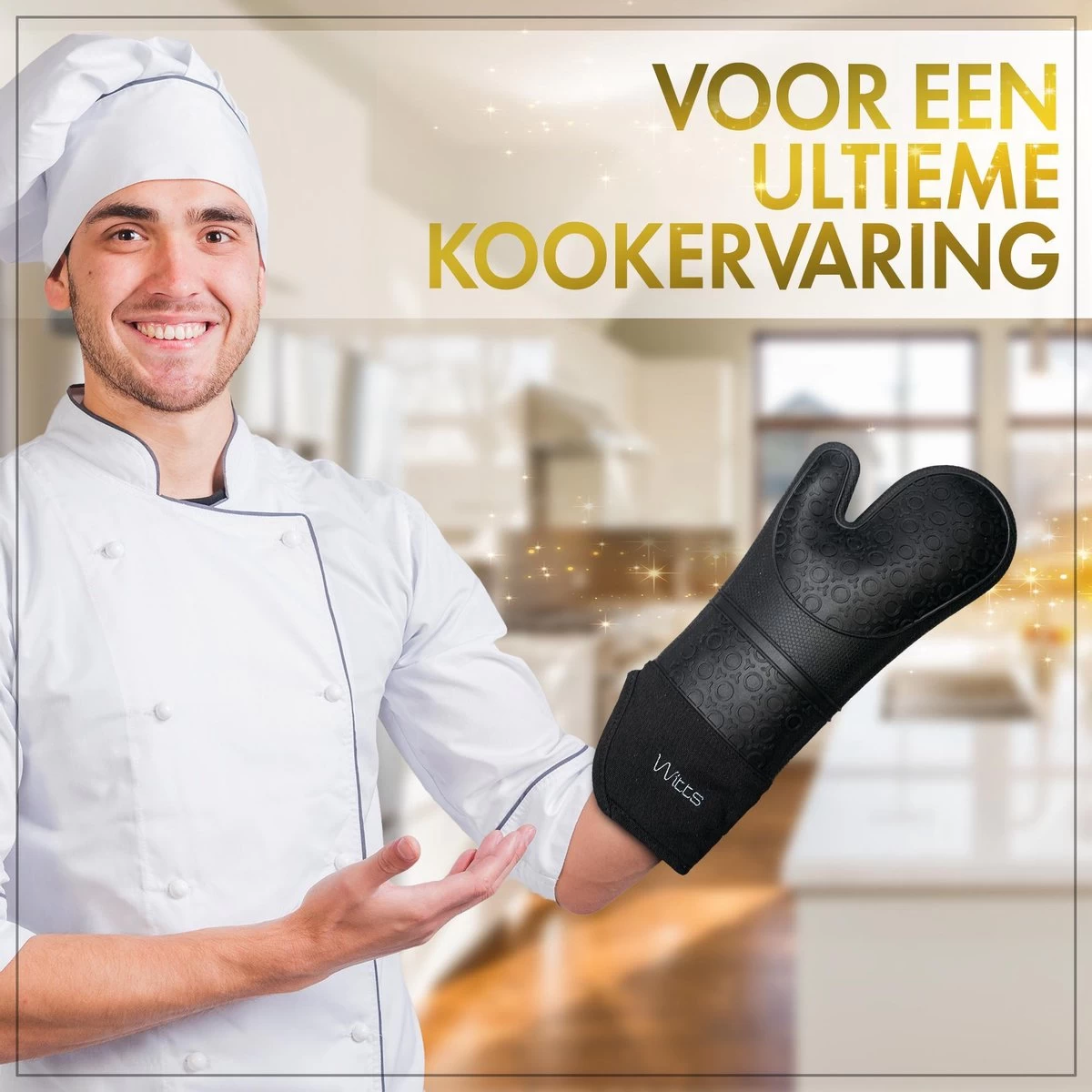 WITTS Ovenwanten - Bescherming Tot 230 °C - Siliconen Ovenhandschoenen - 2 Stuks - Afbeelding 6