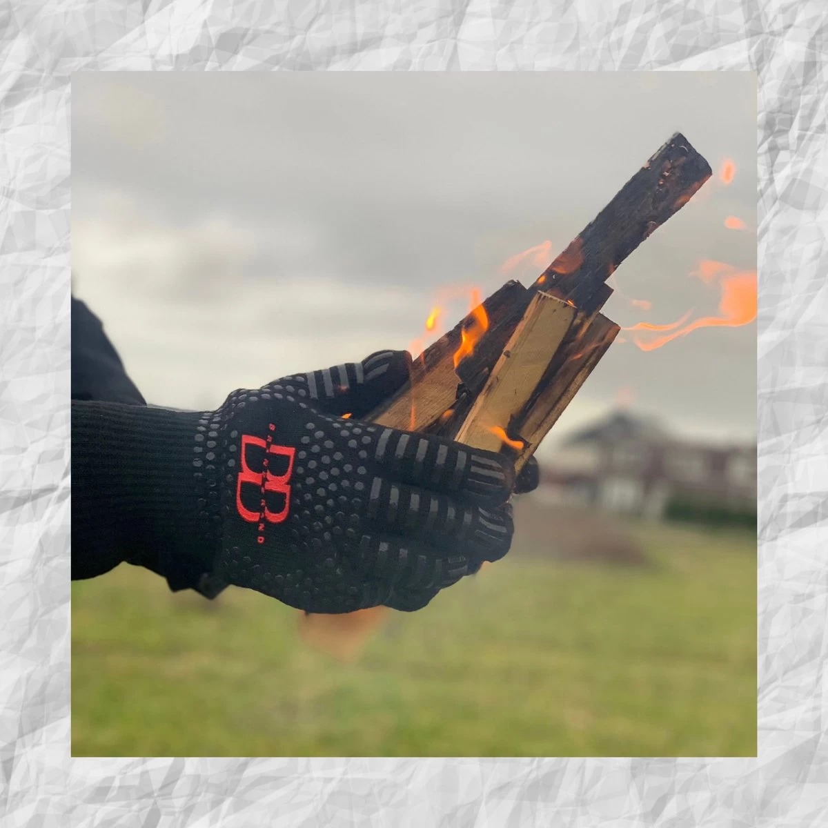 Brand-Brand - BBQ Handschoenen - Ovenhandschoenen - Vaderdag Cadeau - Barbecue Handschoenen - Oven Wanten - Hittebestendige Handschoenen - Afbeelding 4