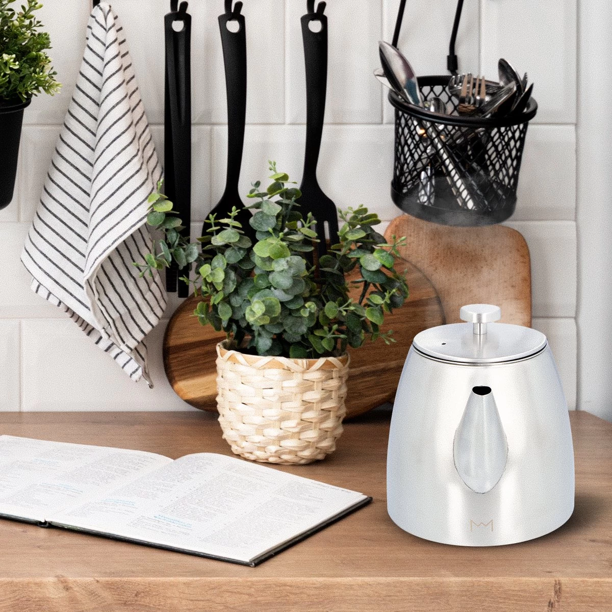 Vaja® Theepot Camille Met Filter - Zilver - 1.0L - RVS Dubbelwandig - Theekan - Afbeelding 7