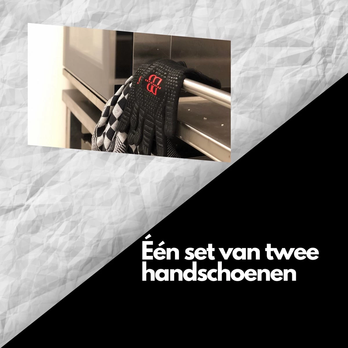 Brand-Brand - BBQ Handschoenen - Ovenhandschoenen - Vaderdag Cadeau - Barbecue Handschoenen - Oven Wanten - Hittebestendige Handschoenen - Afbeelding 6