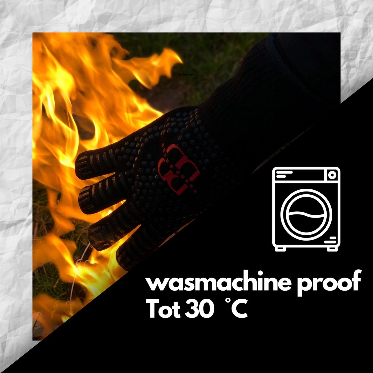 Brand-Brand - BBQ Handschoenen - Ovenhandschoenen - Vaderdag Cadeau - Barbecue Handschoenen - Oven Wanten - Hittebestendige Handschoenen - Afbeelding 9