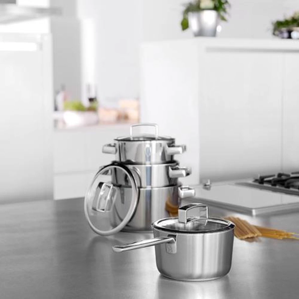 BK Conical Deluxe Kookpannenset - 5 Delig - RVS - Afbeelding 4