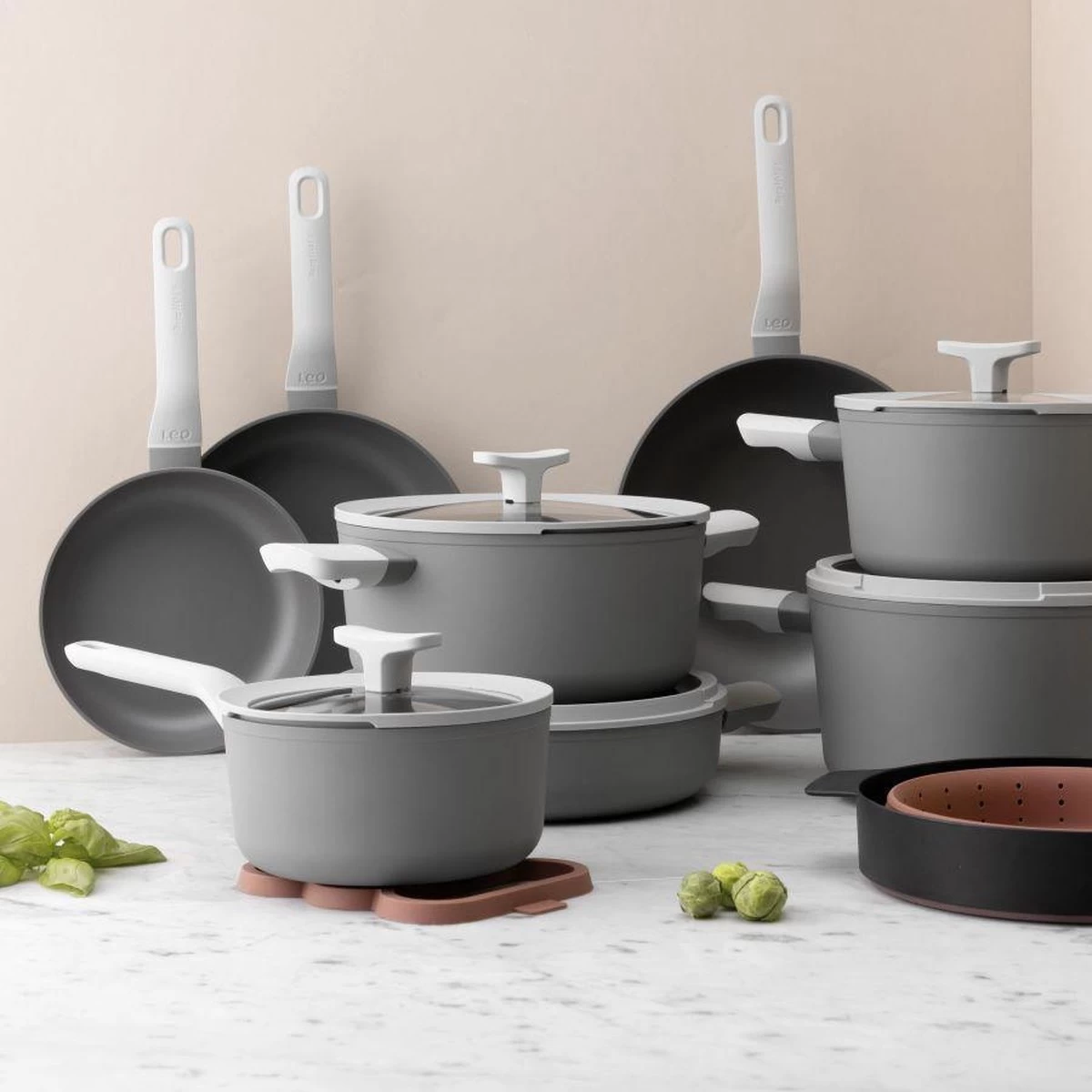 BergHOFF Leo Wok - 28 Cm - Met Glazen Deksel - Afbeelding 4