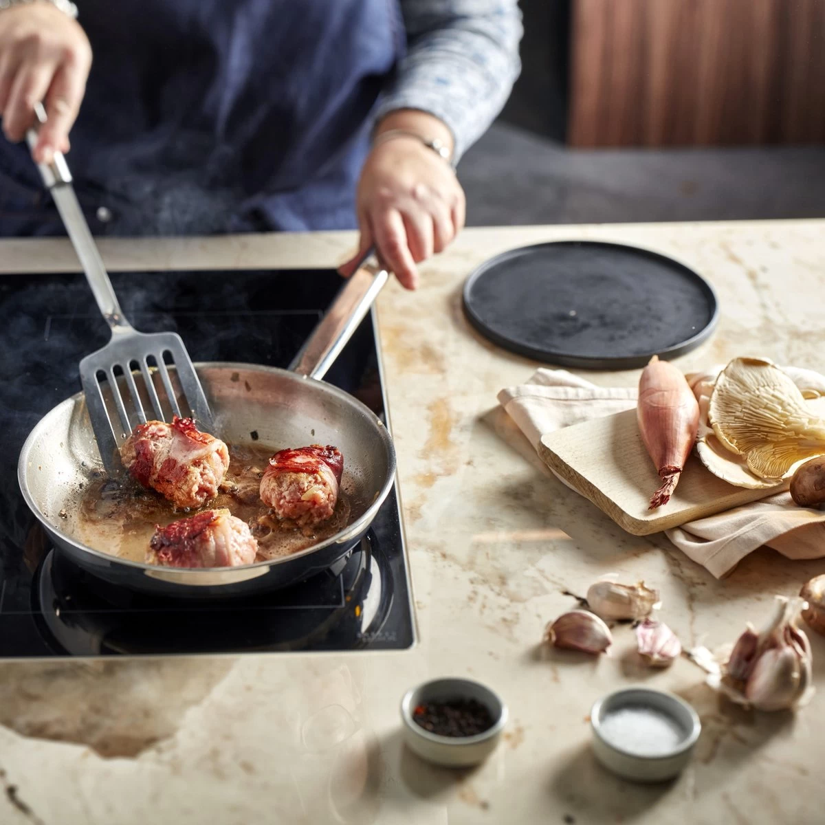 Demeyere Classico 3 RVS Koekenpan – Koekenpan Inductie - 20 Cm – PTFE-vrij - Afbeelding 5