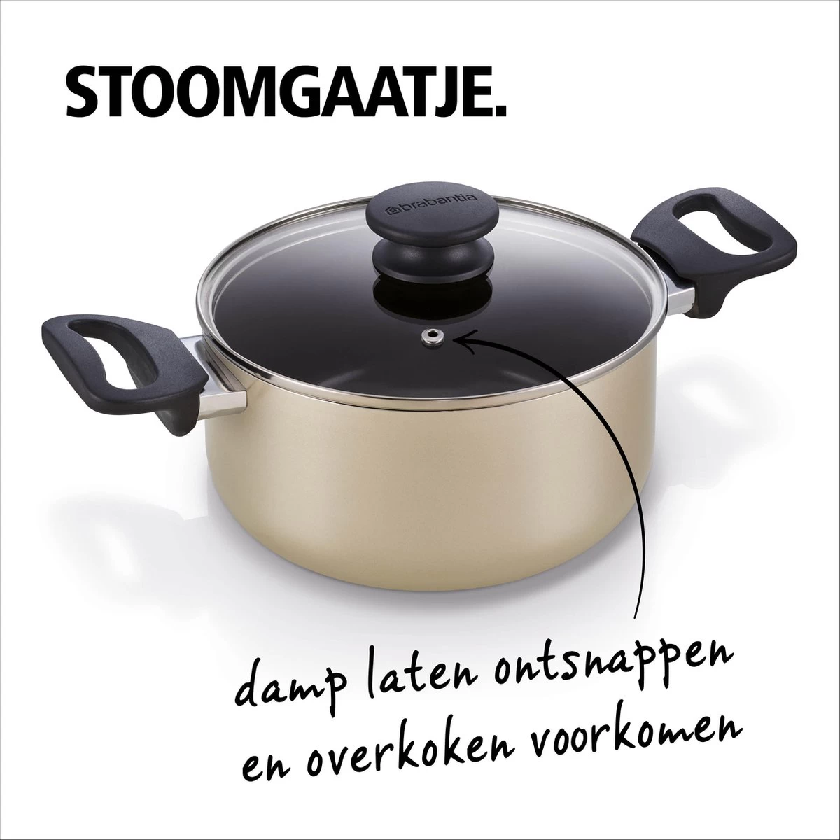 BRABANTIA START 2 COOK Pannenset - 4 Delig - Inductie - Keramische Anti Aanbaklaag - Pfas Vrij - Afbeelding 4