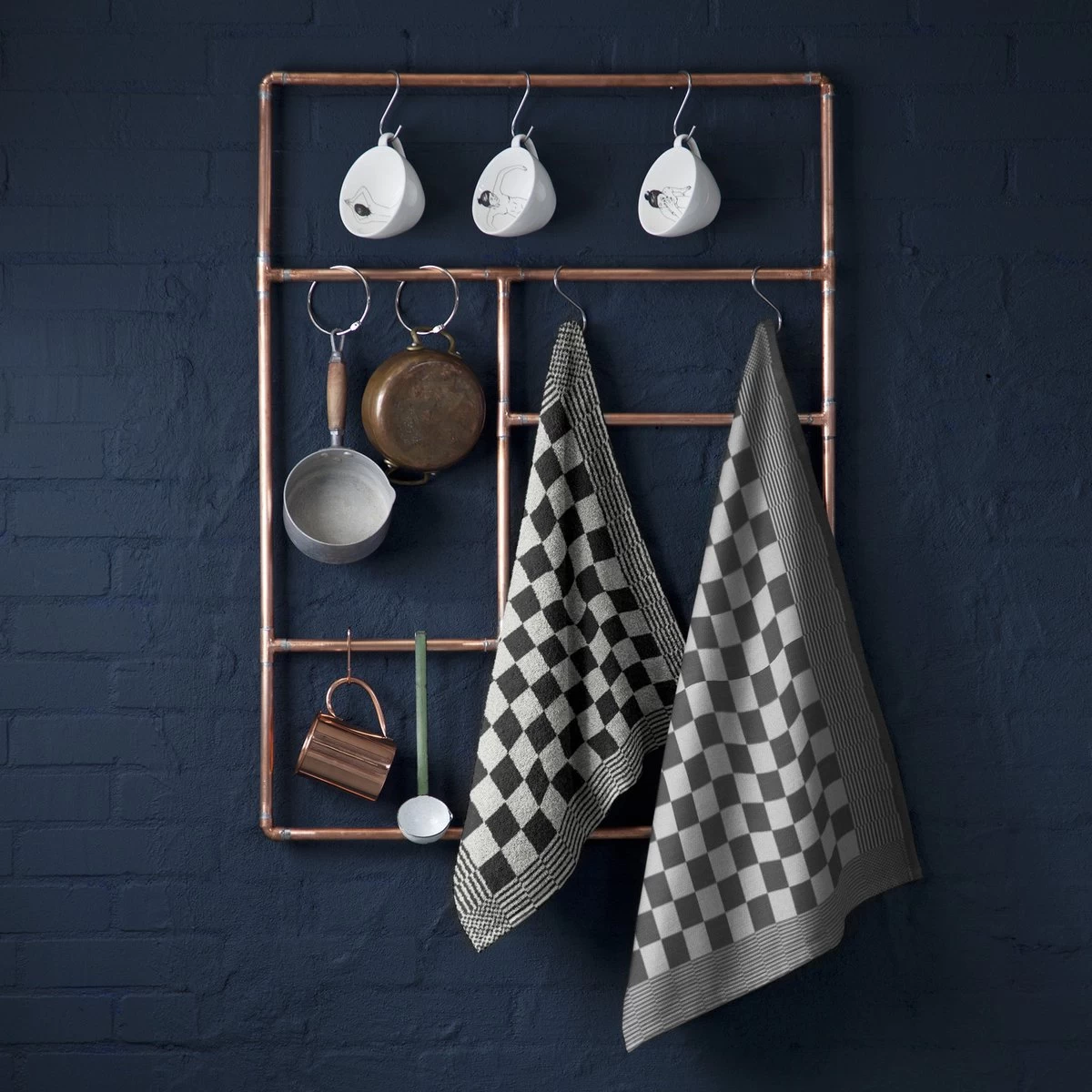 DDDDD Theedoek Barbeque - 65x65 Cm - Set Van 6 - Zwart - Afbeelding 2