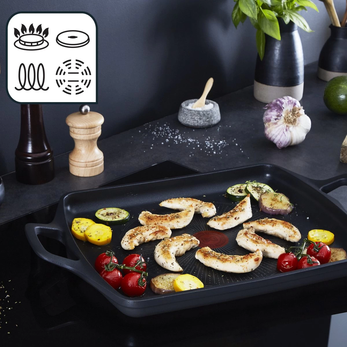 Tefal Robusto - Pan - Plancha - 26x32cm - Afbeelding 3