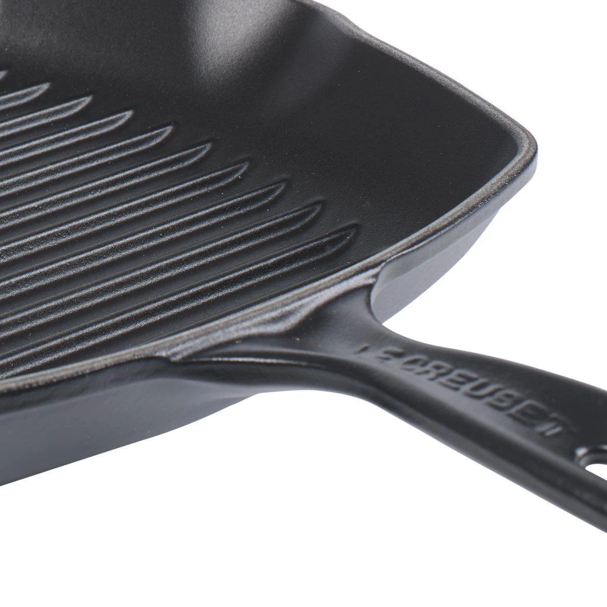 Le Creuset Gietijzeren Vierkante Grillpan - 26cm - Mat Zwart - Afbeelding 5