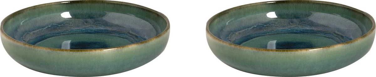 Palmer Bord Diep Miami 22 Cm Groen Stoneware 2 Stuk(s) - Afbeelding 2