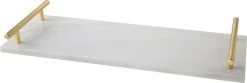 Cosy&Trendy Marmeren Dienblad Met Gouden Handvaten - 40 X 14 Cm