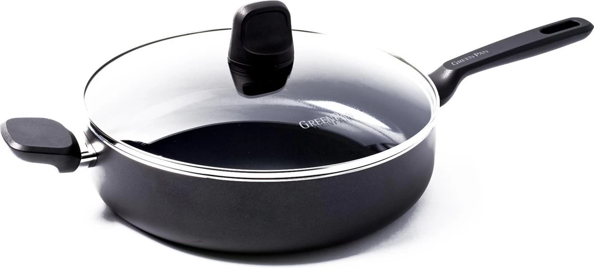 GreenPan Memphis Hapjespan 28cm - Zwart - Inductie - PFAS-vrij