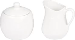 Merkloos Melk En Suiker Setje Wit Keramiek