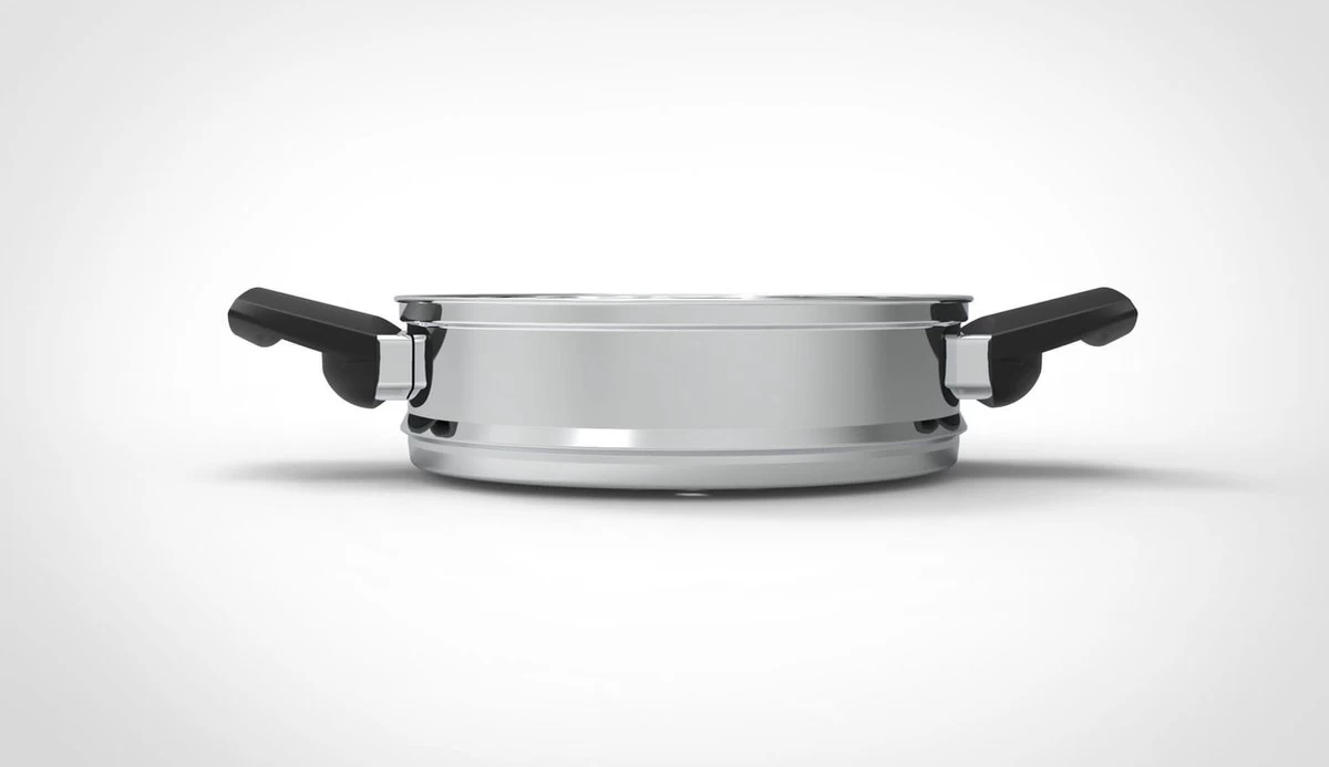 Royal Swiss Snelkookpan / Couscous Pan - 2 In 1 - 10 Liter - Ø 26 Cm - RVS - Inductie - Automatische Sluiting - Afbeelding 3