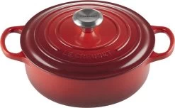 Le Creuset - Gietijzeren - Lage Braadpan - 24cm - Kersenrood