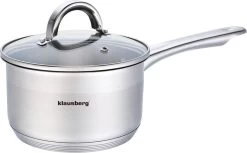 Klausberg 7132 - Steelpan Met Deksel - Sauspan - 14 Cm - 1 Liter