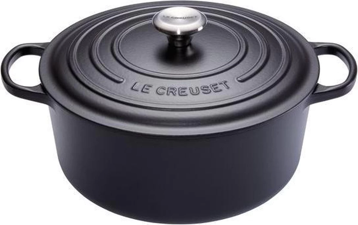 Le Creuset Signature Braadpan - 4,2 L - 24 Cm - Zwart - Afbeelding 11