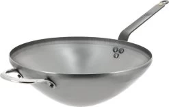 DeBuyer - Mineral B Wok 40cm - Staal - Tegengreep