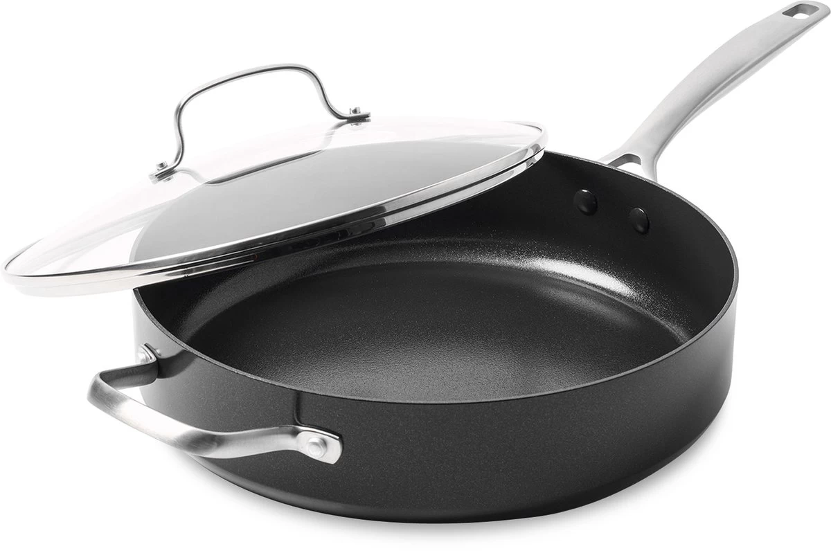 GreenPan Copenhagen Stoofpan Met Deksel En Extra Handvat 28cm/4.3L