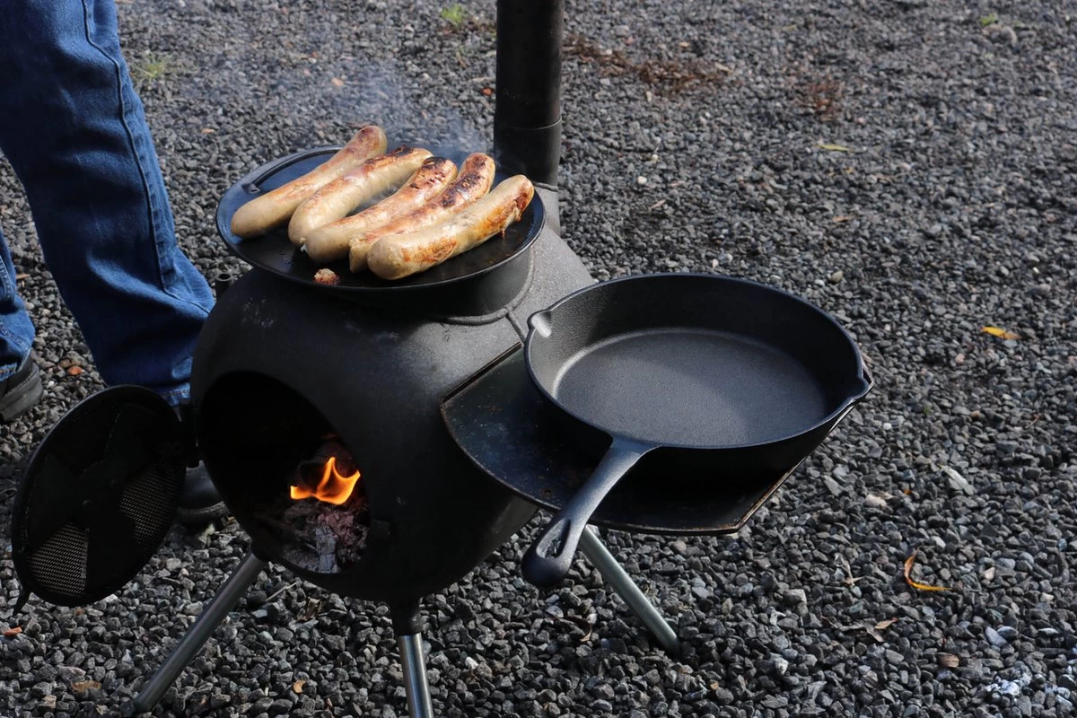 The Windmill Koekenpan Skillet Extra - 31,5 Cm - Gietijzer Zwart - Afbeelding 15