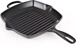 Le Creuset Gietijzeren Vierkante Grillpan - 26cm - Mat Zwart