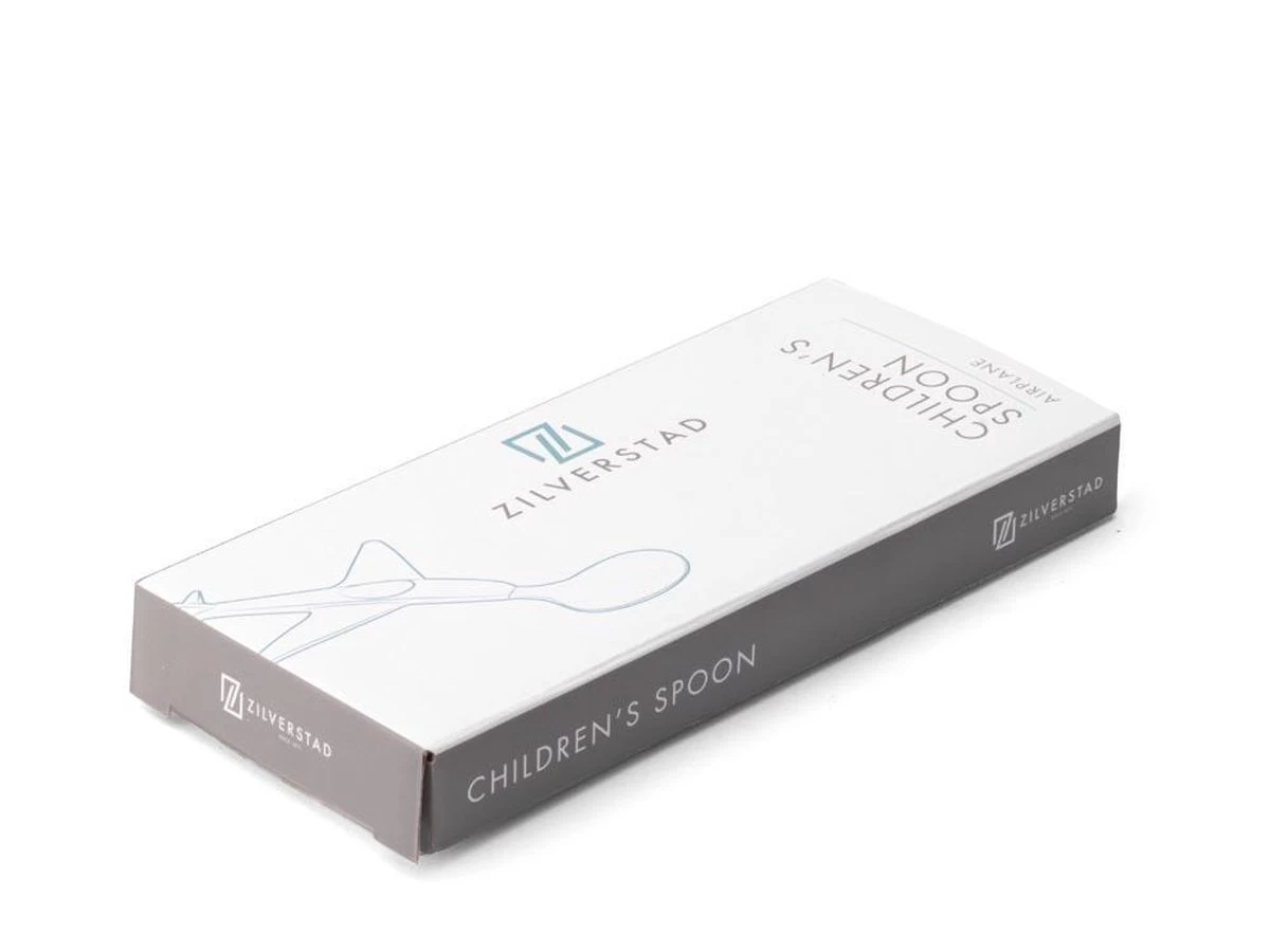 Zilverstad - Kinderlepel Vliegtuig Verzilverd - Afbeelding 2