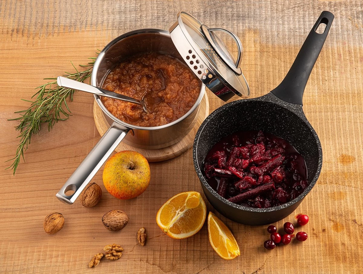 Sola Steelpan Fair Cooking - Ø 18 Cm - Zwart/wit - Aluminium - Antiaanbaklaag - Afbeelding 6