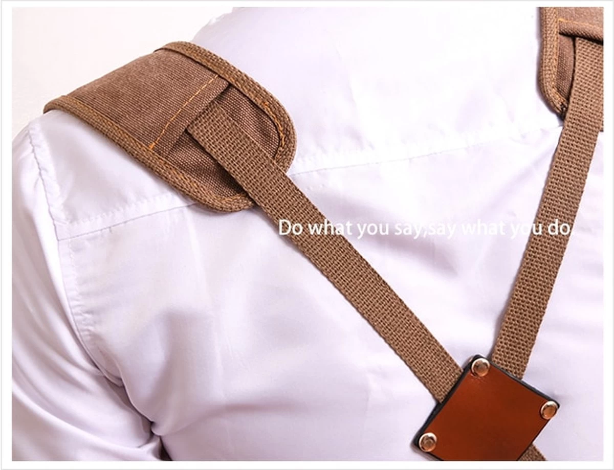 Schort - Hobby Schort - Bruin - Klus Schort - Timmerman Schort - Werk Schort - Schilder Schort - Multifunctioneel Schort - Werkschort - Afbeelding 7