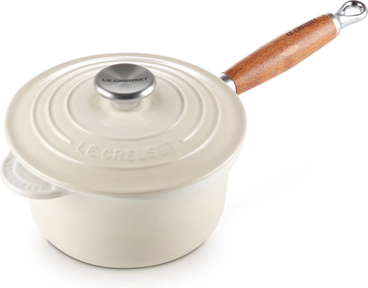 Le Creuset Steelpan - Met Deksel - Tradition - Meringue - ø 18 Cm / 1.8 Liter - Afbeelding 4