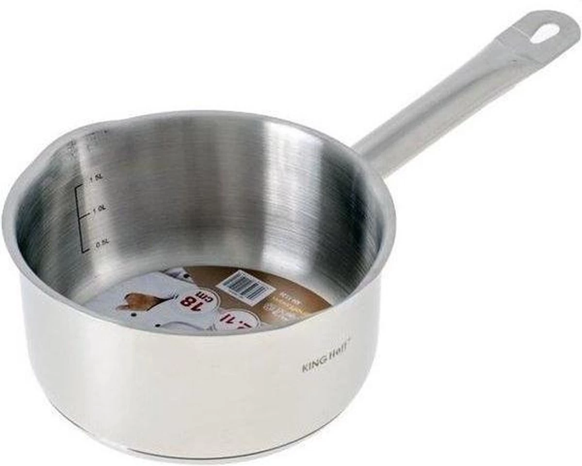 Steelpan-sauspan-16 Cm-1,5 Liter-Kinghoff - KH-1125 - Afbeelding 2