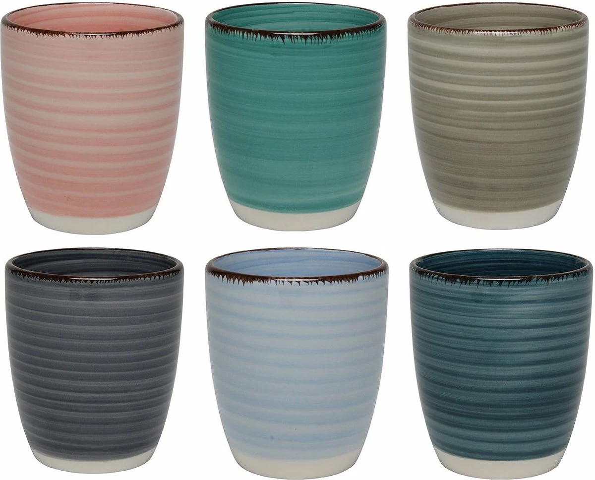 Studio Tavola Bekers Ocean Blue 160 Ml - 6 Stuks - Afbeelding 7